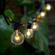 25FT Waterproof Connectable Hanging Outdoor/Indoor Patio String Lights With 28 White G40 Light Bulbs