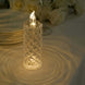 3 Pack | 6inch Warm White LED Acrylic Rose Halo Flameless Candle Lamps