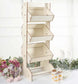 33inch Natural Wooden Tabletop Cupcake Dessert Holder 3-Shelf Stand