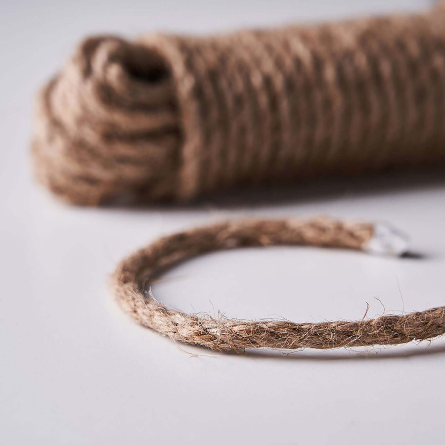 33FT | 8mm Natural Jute Rope Twine String, DIY Craft Rope