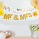 Gold Glittered Mr & Mrs Paper Hanging Wedding Anniversary Banner, Party Garland Banner