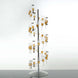 4.5ft Clear Acrylic Spiral Champagne Flute Display Stand, Wine Glass Bar Rack