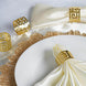 4 Pack Gold Plated Aluminium Alluring Napkin Rings