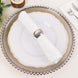 4 Pack Silver Acrylic Napkin Rings