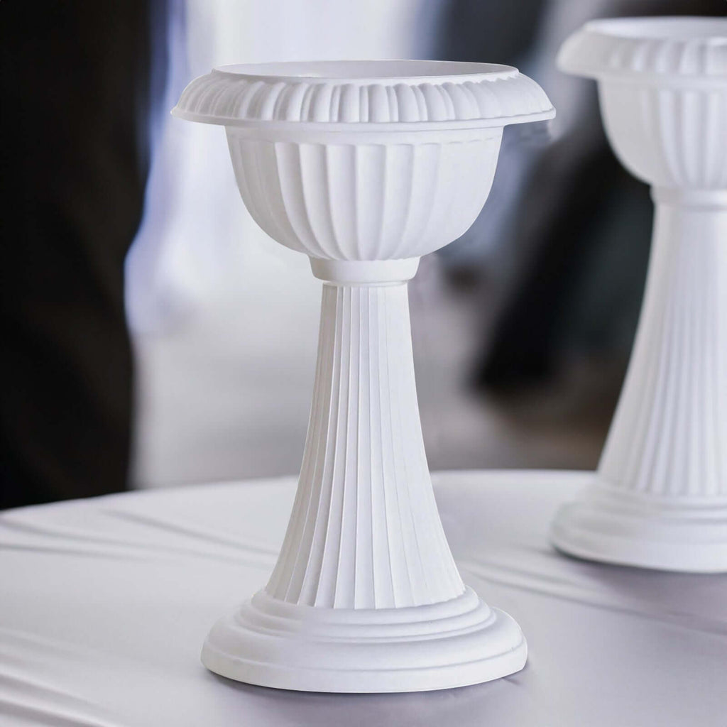 4 Pack White Pedestal Plant Stands - 22