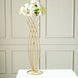4ft Tall Gold Metal Wired Mermaid Tail Flower Frame Stand