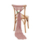 5 Pack | Dusty Rose Gauze Cheesecloth Boho Chair Sashes - 16inch x 88inch