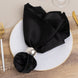 5 Pack Black Lamour Satin Napkins - 20x20inch