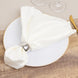 5 Pack Lamour Satin 20x20inch Napkins Ivory - Soft Matte Finish Dinner Napkins