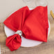 5 Pack Red Lamour Satin Napkins - 20x20inch