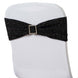5 Pack | Black Metallic Shimmer Tinsel Spandex Chair Sashes