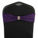 5 Pack | Purple Metallic Shimmer Tinsel Spandex Chair Sashes