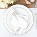 White Cloth Napkins with Hemmed Edges, Reusable Polyester Dinner Linen Napkins - 17"x17"