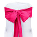 5 PCS | 6" x 108" Fuchsia Polyester Chair Sash