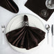 5 Pack | Chocolate Seamless Satin Cloth Dinner Napkins, Wrinkle Resistant