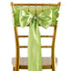 5pcs Apple Green SATIN Chair Sashes Tie Bows Catering Wedding Party Decorations - 6x106"