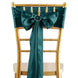 5 Pack | Peacock Teal Satin Chair Sashes - 6x106inch