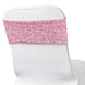 5 pack | 6x15 Pink Sequin Spandex Chair Sash