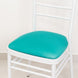 5 Pack Turquoise Stretch Chiavari Chair Cushion Covers, Spandex Fitted Dining Chair