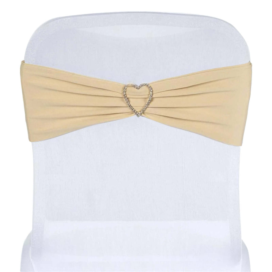 5pc x Chair Sash Spandex - Champagne