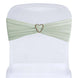 5 Pack | Sage Green Spandex Stretch Chair Sashes | 5x12inch