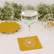 50 Pack 5x5inch Gold Soft 2-Ply Disposable Cocktail Napkins, Paper Beverage Napkins