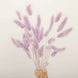 50 Pack | 15inch Lavender Lilac Rabbit Tail Dried Pampas Grass , Boho Flower Arrangement Sprays