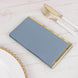50 Pack Dusty Blue Soft 2 Ply Dinner Paper Napkins with Gold Foil