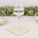 50 Pack Ivory Soft 2 Ply Disposable Cocktail Napkins with Gold Foil Edge, Paper Beverage Napkins