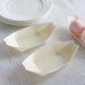 50 Pack Natural Biodegradable Wooden Boat Shaped Food Plates, 6inch Pine Wood Sushi Snacks