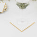50 Pack White Disposable Cocktail Napkins with Gold Foil Edge
