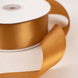 50 Yards 1.5inch Gold Single Face Decorative Satin Ribbon