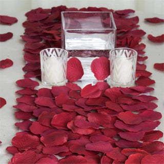 Add Elegance to Your Event with Burgundy Silk Rose Petals Add Elegance to Your Event with Burgundy Silk Rose Petals
