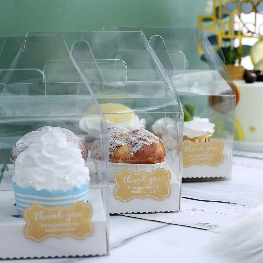 2 inch Rectangle Thank You For Supporting My Small Business Sticker Rolls, Envelope Seals