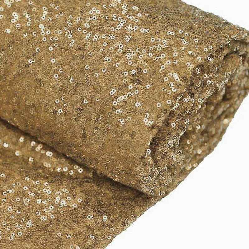 54inch x 4 Yards Gold Premium Sequin Fabric Bolt, Sparkly DIY Craft Fabric Roll#whtbkgd