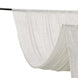5ftx12ft White Premium Smooth Velvet Event Curtain Drapes, Privacy Backdrop Event Panel