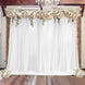 5ftx14ft Premium Chiffon Sheer Curtains - White Drapes for Wedding & Event Backdrops
