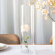 6 Pack | 14inch Round Heavy Duty Clear Cylinder Glass Vases, Tall Flower Vase