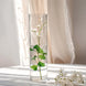 6-Pack Glass Flower Vases Cylinder Design Heavy Duty Clear - Stylish Centerpieces for Weddings 16"