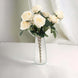 6 Pack Clear Glass Urn Vases with Diamond Crystal Cut Pattern