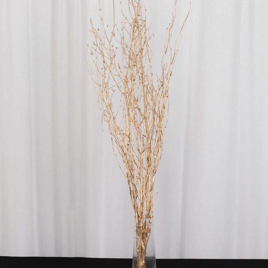 6 Pack Metallic Gold Extra Long Willow Tree Branches