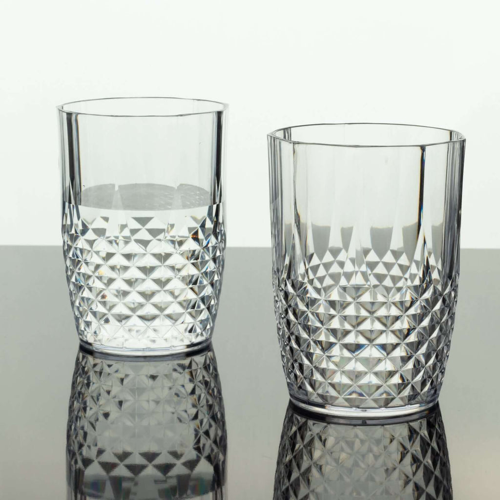 Crystal Cut Short Tumblers Clear 16oz