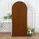 6ft Cinnamon Brown Spandex Fitted Wedding Arch Cover