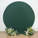 7.5ft Hunter Emerald Green Round Spandex Fit Wedding Backdrop Stand Cover