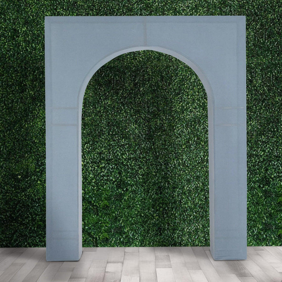 Gray archway backdrop for events and photography