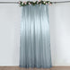 8ftx10ft Dusty Blue Satin Formal Event Backdrop Drape, Window Curtain Panel