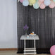8ftx8ft Black Sequin Event Background Drape, Photo Backdrop Curtain Panel