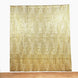 8ftx8ft Gold Geometric Sequin Event Curtain Drapes with Satin Backing, Seamless Opaque Sparkly