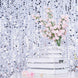 8ftx8ft Silver Big Payette Sequin Event Background Drapery Panel, Photo Backdrop Curtain