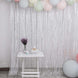 8ftx8ft Silver Sequin Event Background Drape, Photo Backdrop Curtain Panel